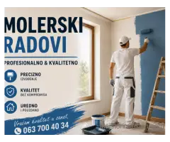 Molerski Radovi-Profesionalno & Kvalitetno